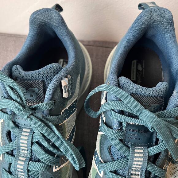 New Balance DynaSoft Nitrel V4 Running Shoes Womens 8 Teal Sneakers All Terrain - Picture 10 of 12